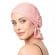 woman wearing chemo beanies headcover in donna style